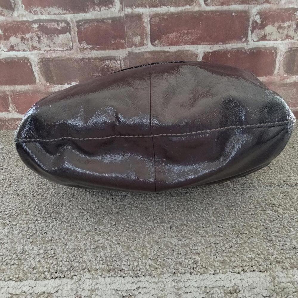 Coach Soho Large Hobo 12687 Deep Plum Purple Patent Leather Shoulder Bag Y2K - Picture 3 of 9